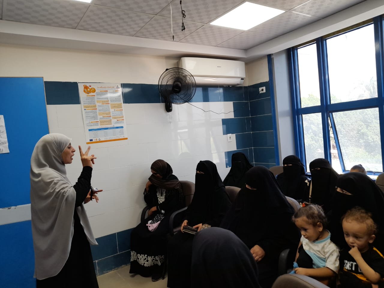 اليوم حملة تنظيم الاسرة تصل قرية الكوديه وتنظم معرض للسيدات بنادي المراة