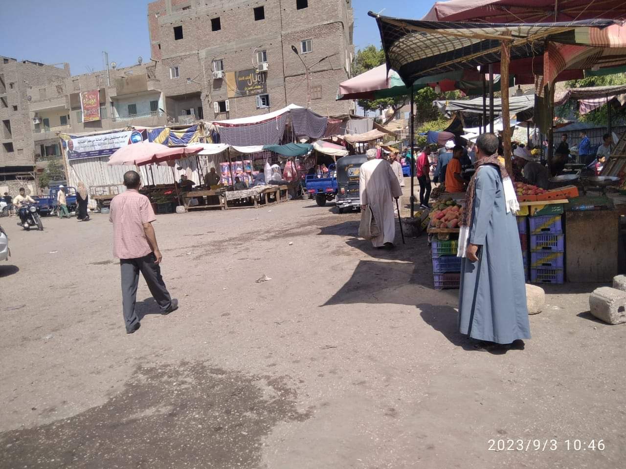 رئيس مركز ومدينة الغنايم ينفذ حملة إشغالات مكبرة بشوارع مدينة الغنايم