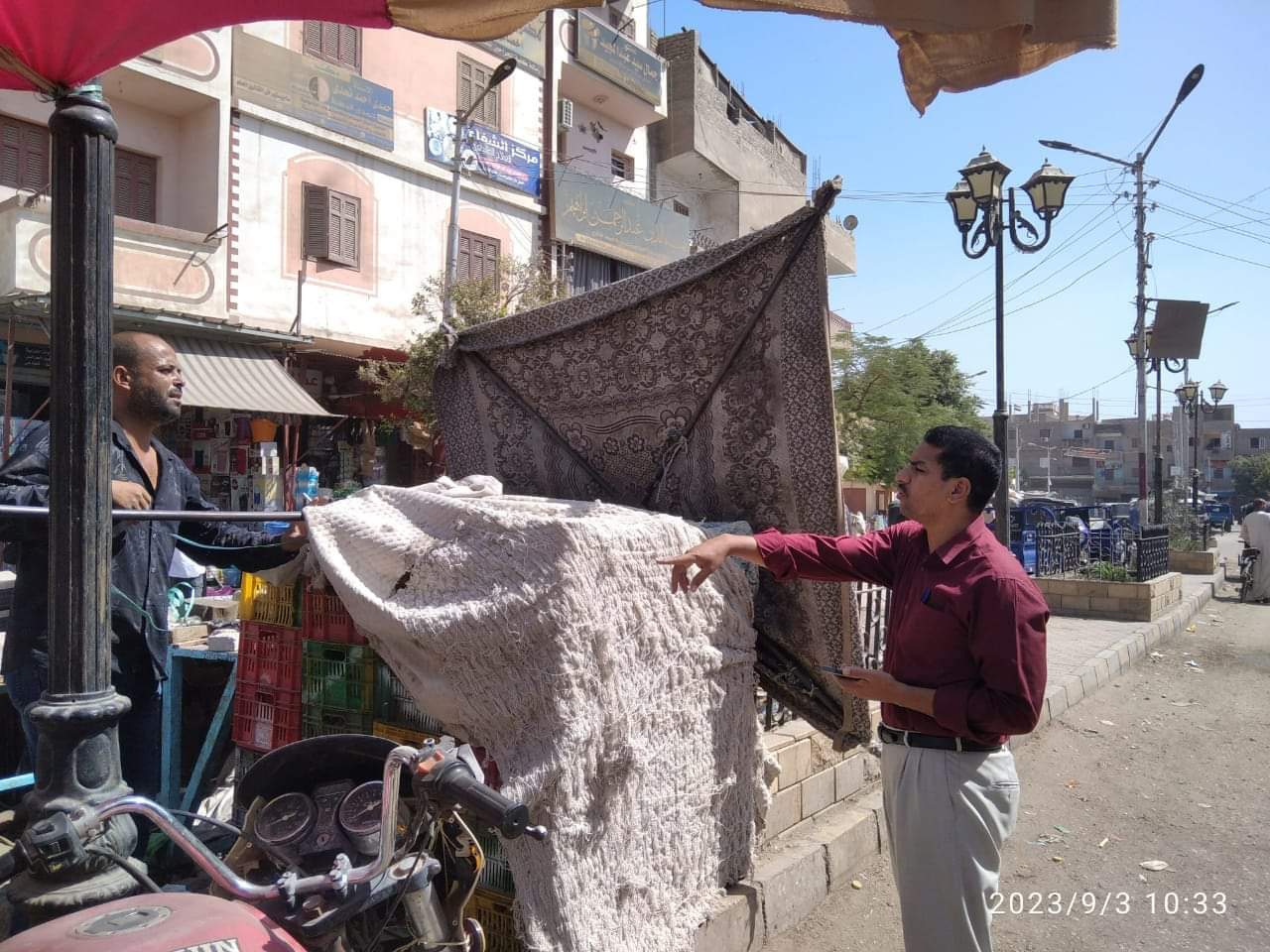 رئيس مركز ومدينة الغنايم ينفذ حملة إشغالات مكبرة بشوارع مدينة الغنايم