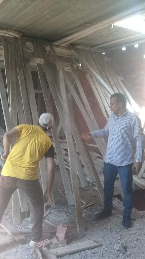 حي شرق أسيوط ينفذ إزالة فورية لبناء مخالف بتقسيم فوزية نجيب
