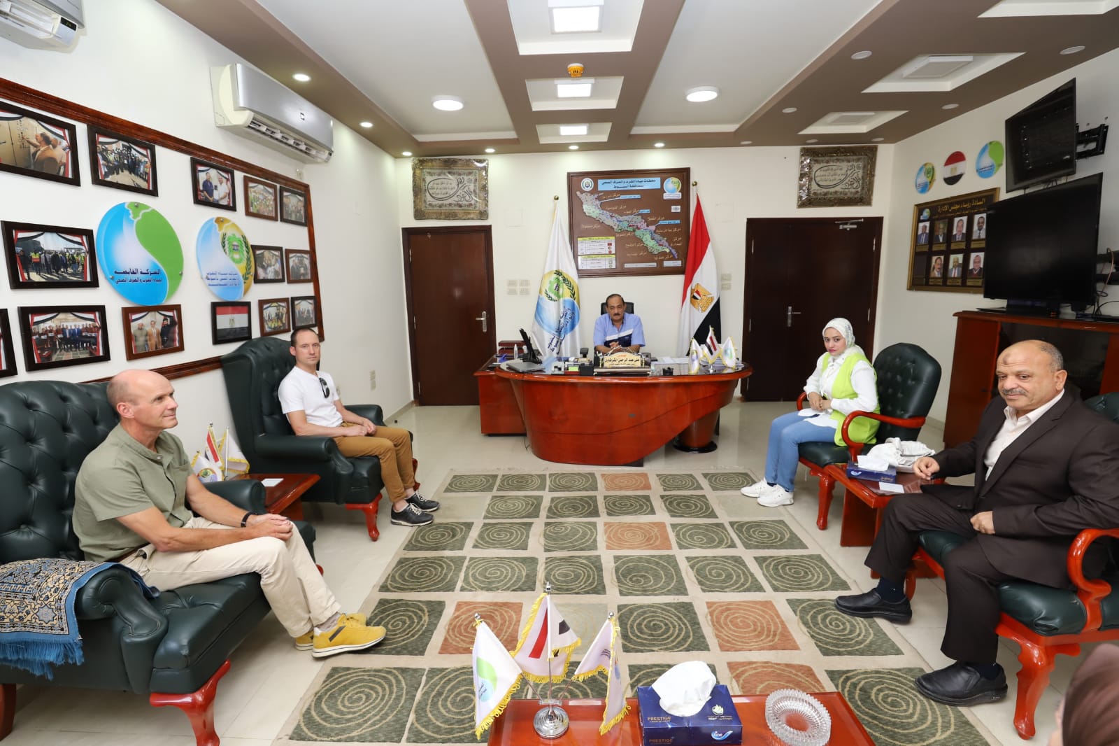 مياه أسيوط تستقبل وفدا هولنديا لمتابعة تطبيقات نظم المعلومات لرفع مستوى الخدمة