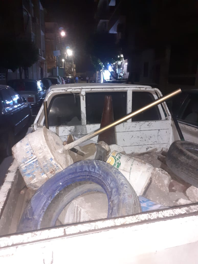 حملة مكبرة لازالة الاشغالات تجوب شوارع حي شرق اسيوط