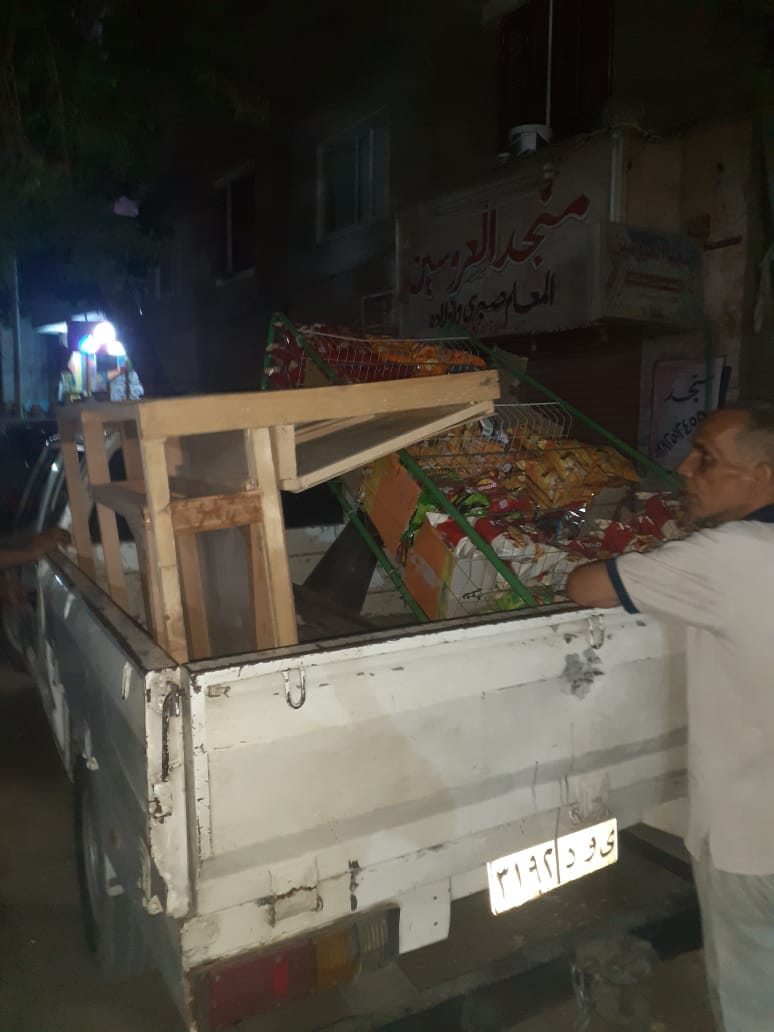 حملة مكبرة لازالة الاشغالات تجوب شوارع حي شرق اسيوط