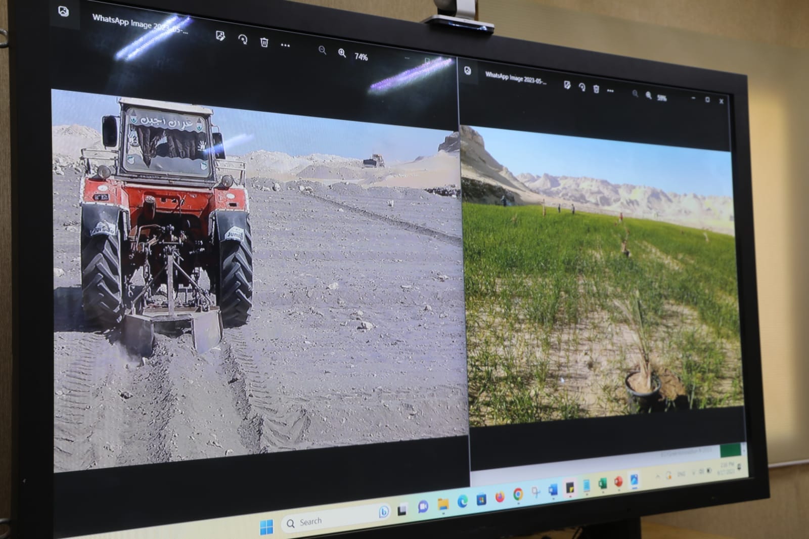 نائب محافظ الوادي الجديد تتابع أعمال لجنة المبادرة الوطنية للمشروعات الخضراء الذكية 