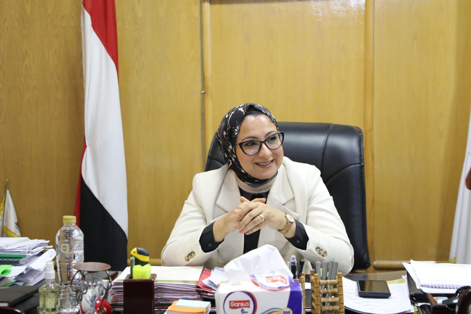 نائب محافظ الوادي الجديد تبحث موقف التعاون مع منظمة 