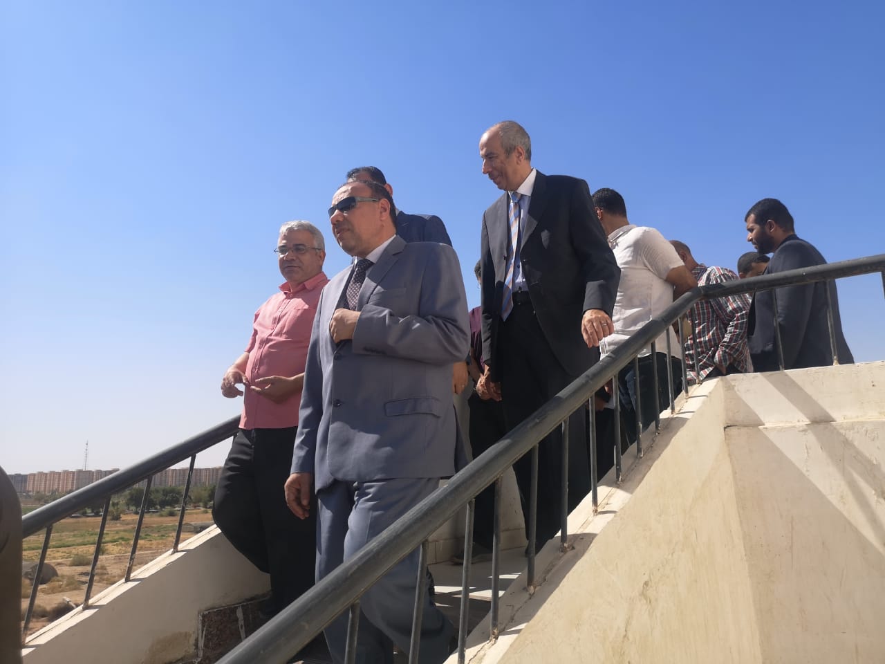 نائب رئيس جامعة الأزهر باسيوط يتفقد كلية هندسة ازهر قنا والمباني الجديدة