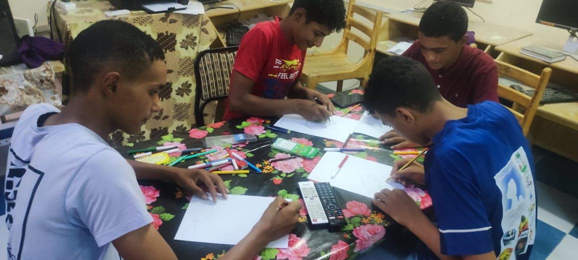 ورشة رسم وتلوين عن “ عيد الفلاح ” بمكتبة الطفل والشباب بالفرافرة