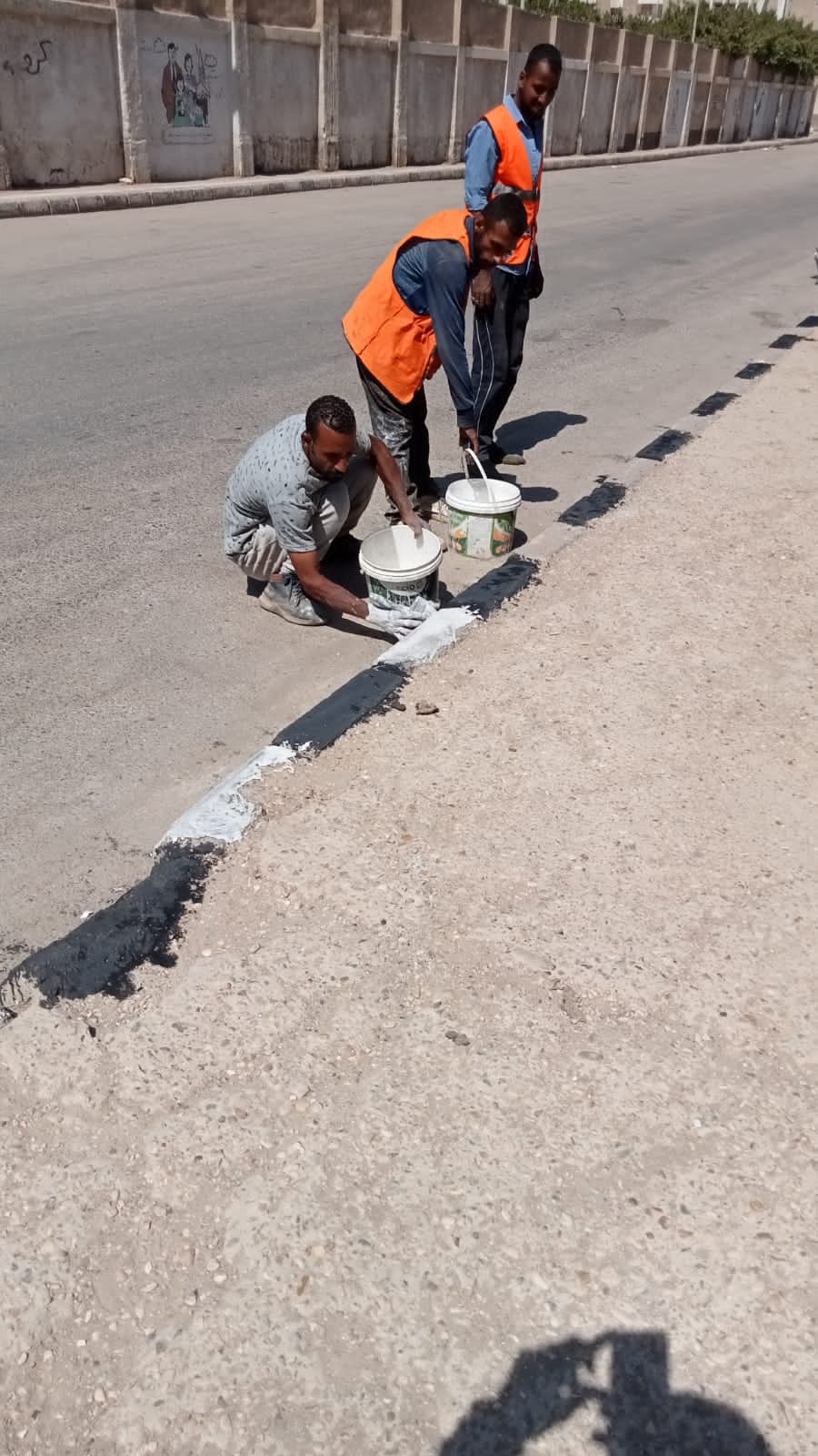 حملة لرفع وتنظيف المخلفات والأتربة في حي غرب اسيوط