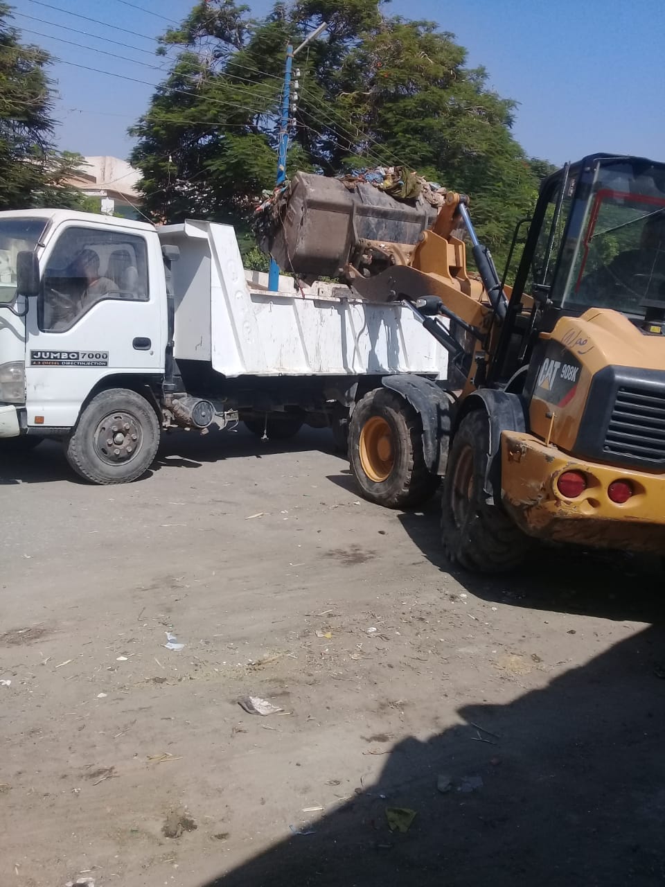 حملة لرفع جميع مقالب القمامة ورفع مخلفات تقليم الأشجار بمدينة ديروط