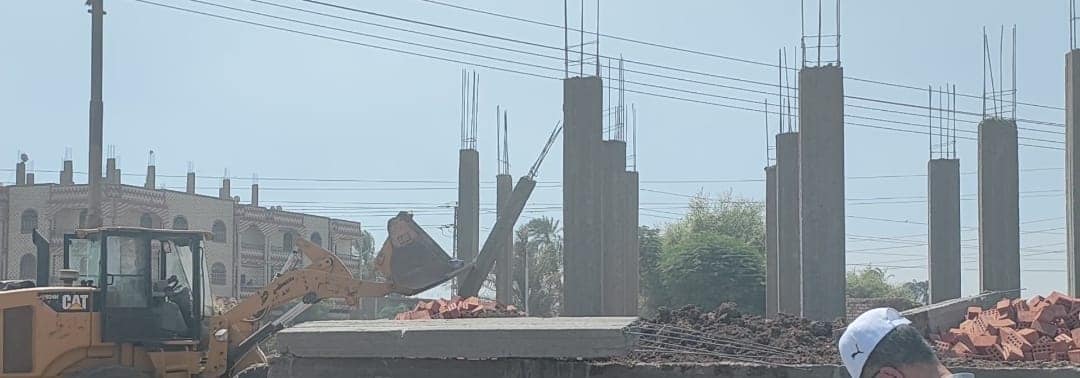 إزالة 4 حالات تعدي على أراضي زراعيه بالقوصية أسيوط