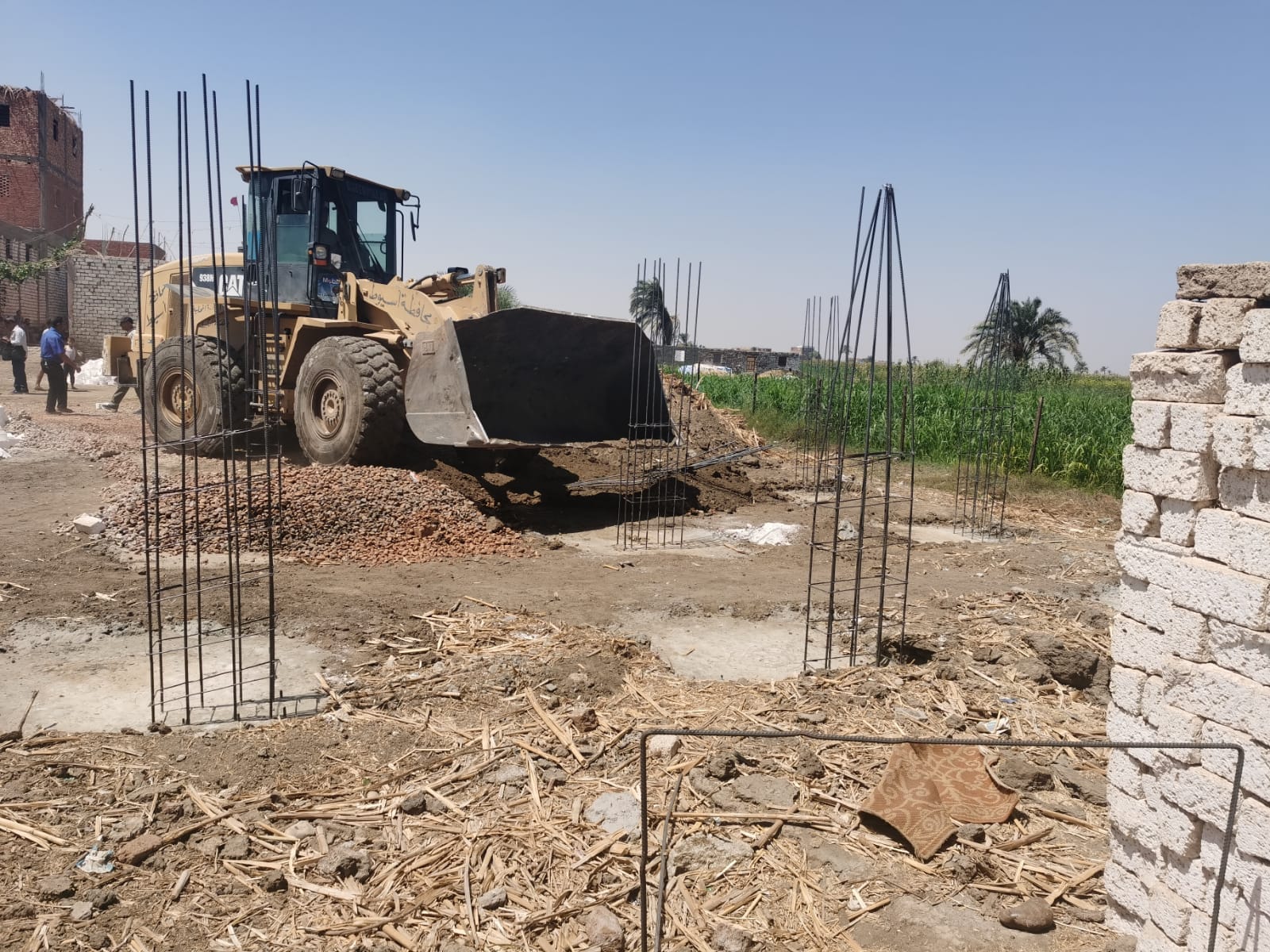 إزالة 4 حالات تعدي على أراضي زراعيه بالمنشأه الصغرى في مركز القوصية