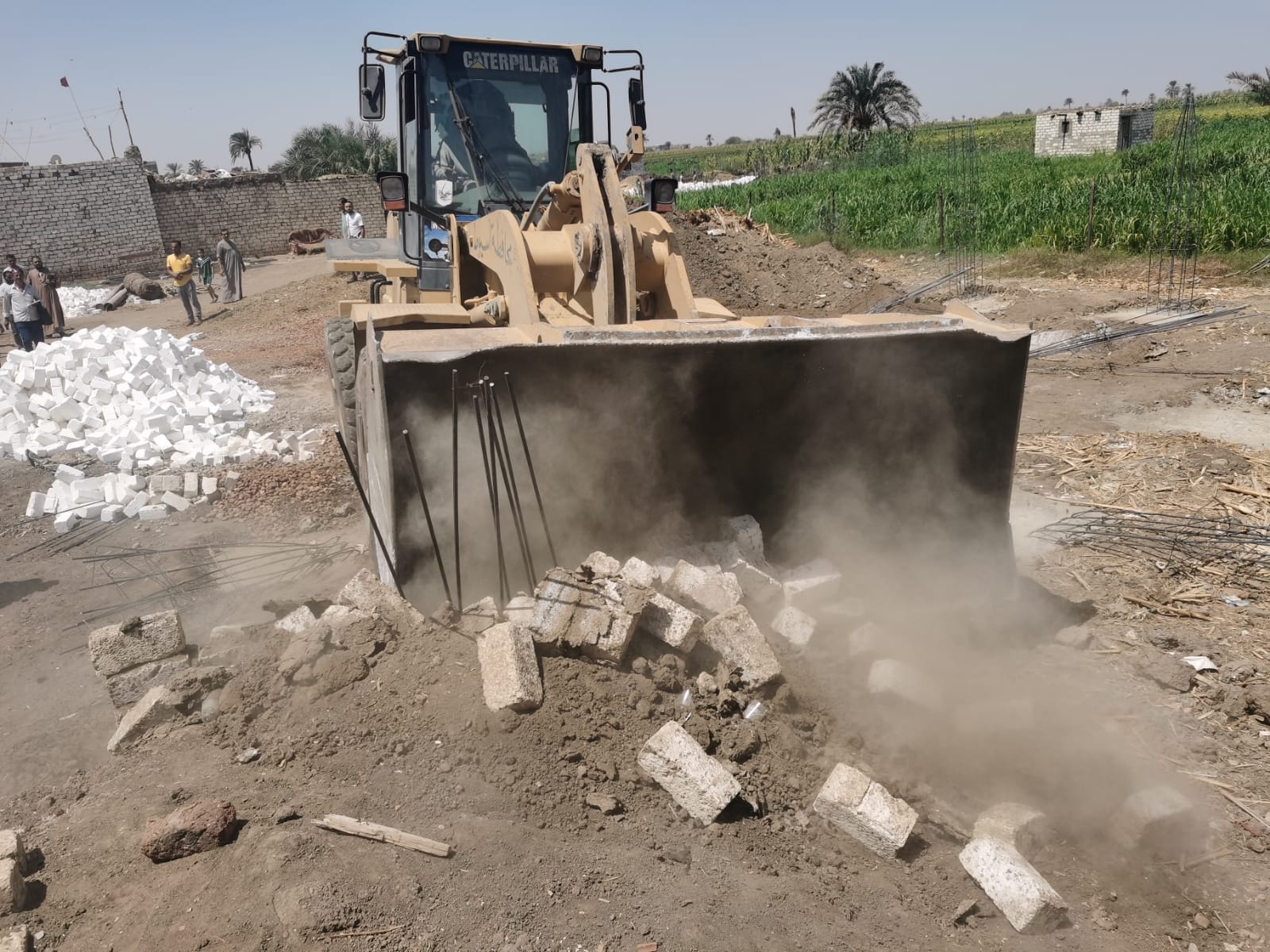 إزالة 4 حالات تعدي على أراضي زراعيه بالمنشأه الصغرى في مركز القوصية