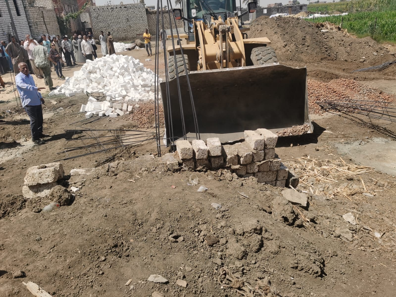 إزالة 4 حالات تعدي على أراضي زراعيه بالمنشأه الصغرى في مركز القوصية