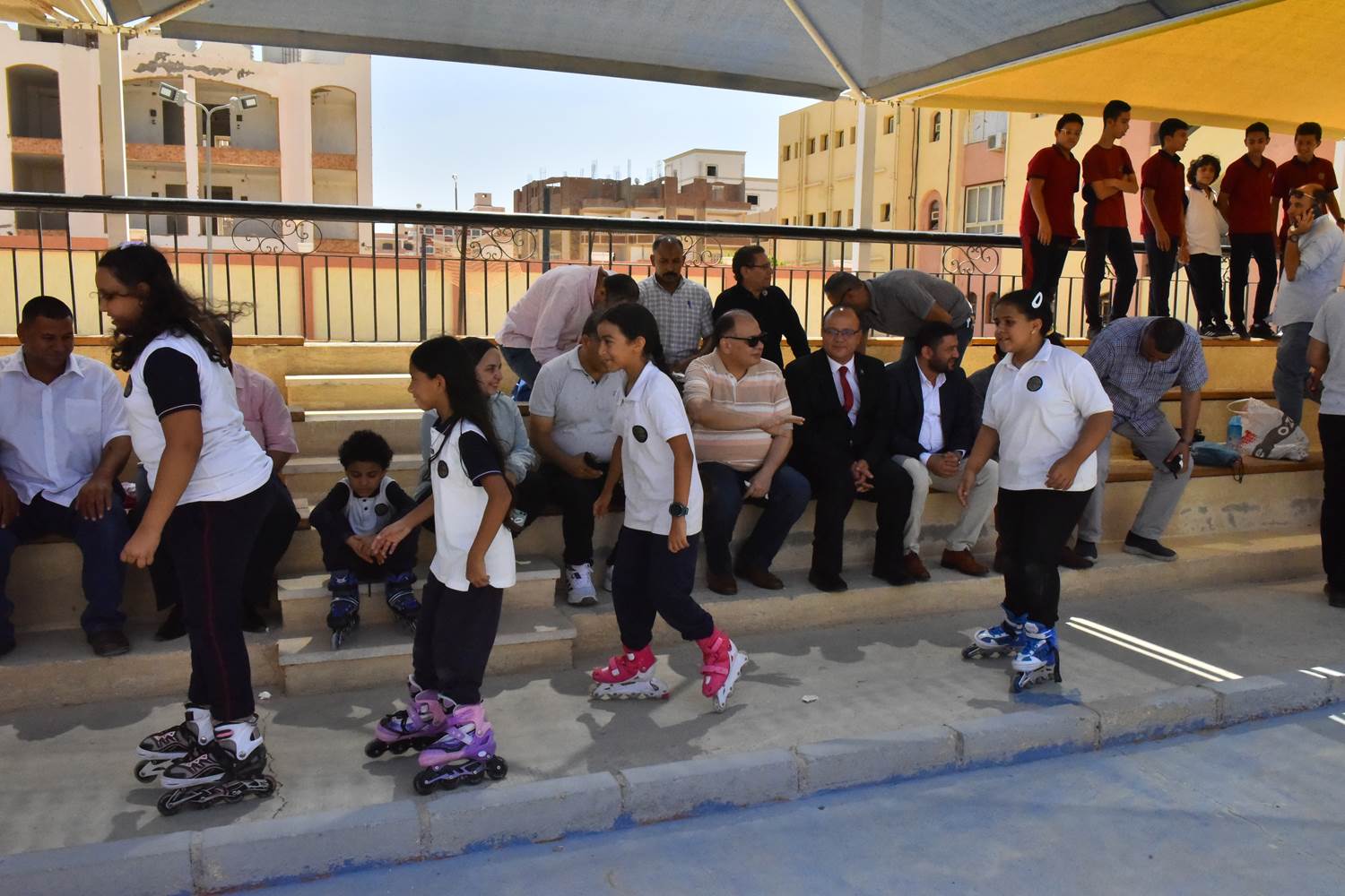 محافظ أسيوط يتفقد مدرسة النيل المصرية الدولية بأسيوط الجديدة لمتابعة تقدم الدراسة