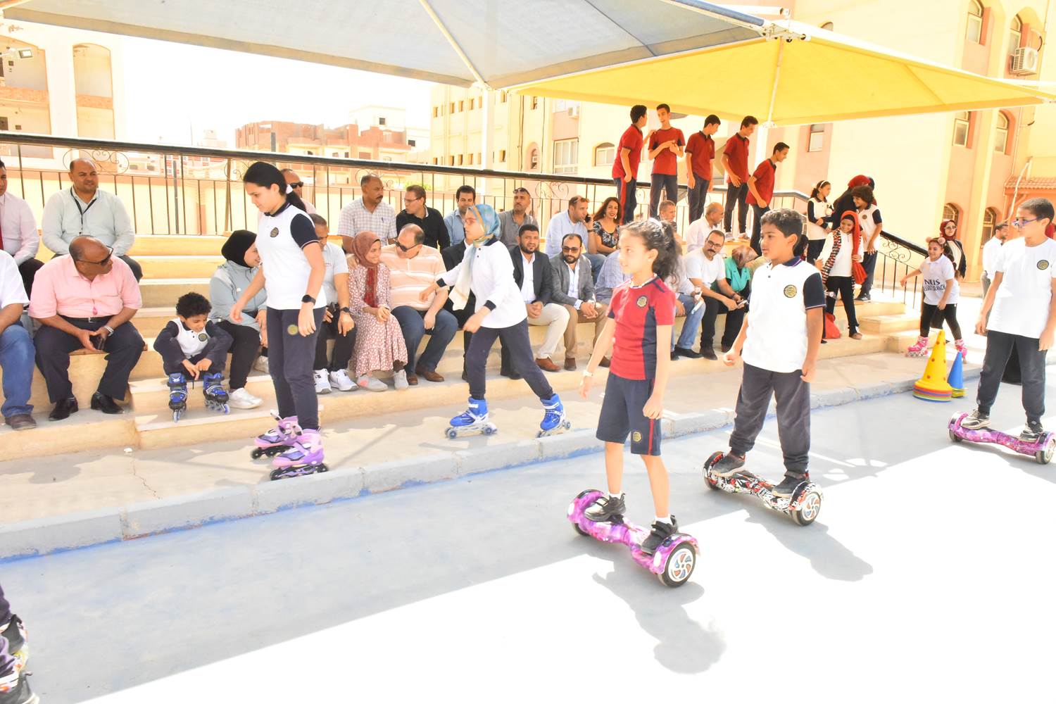 محافظ أسيوط يتفقد مدرسة النيل المصرية الدولية بأسيوط الجديدة لمتابعة تقدم الدراسة