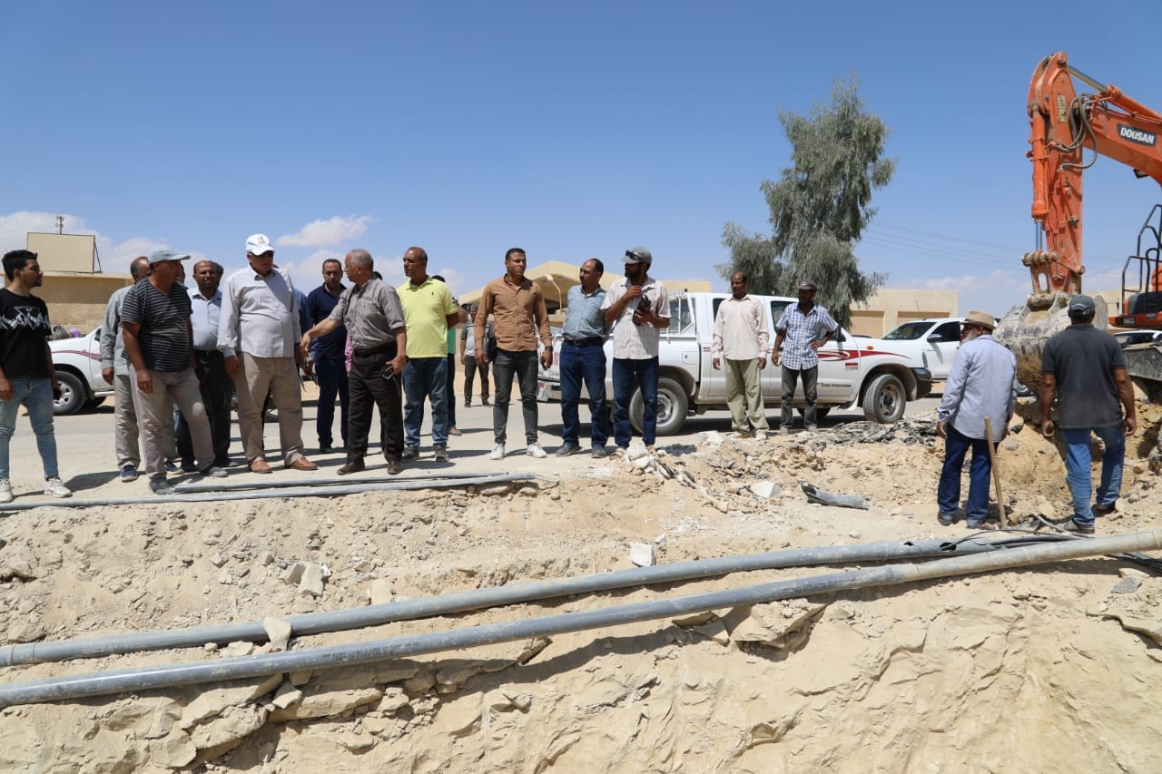 الزملوط يتابع أعمال تطوير ميدان 