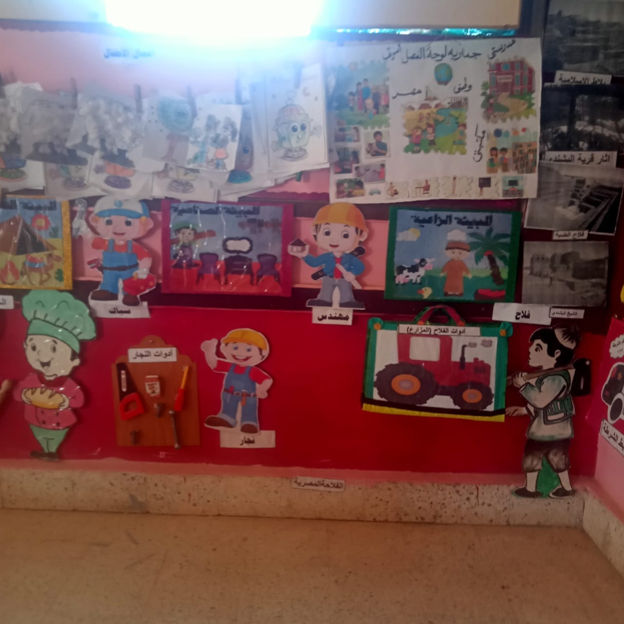 قاعات رياض الأطفال بإدارة بلاط التعليمية تتزين فى ابهى صورها لاستقبال اطفال