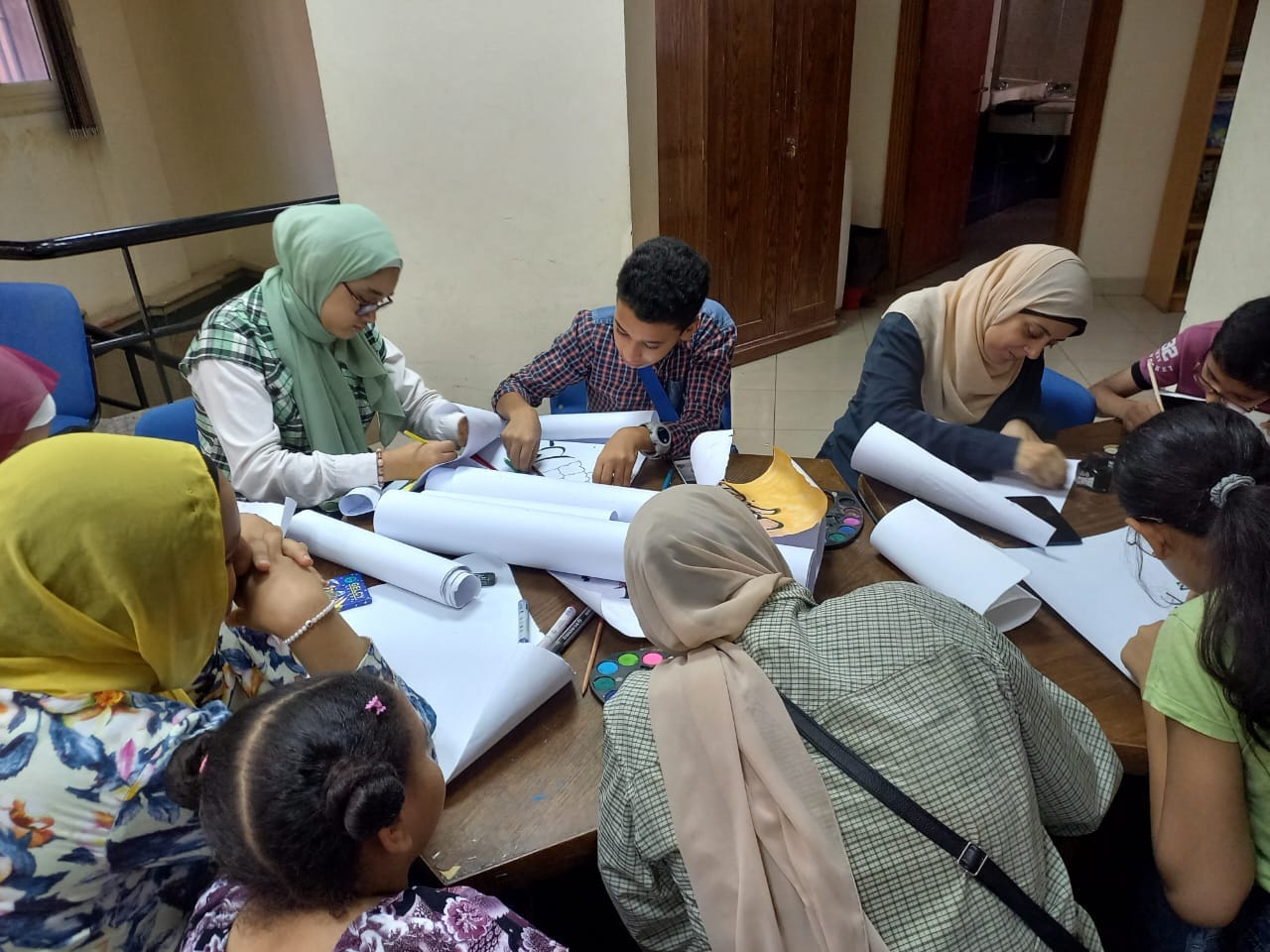 ورشة الخط العربي تواصل فعاليتها للطفل بقصر ثقافة أسيوط