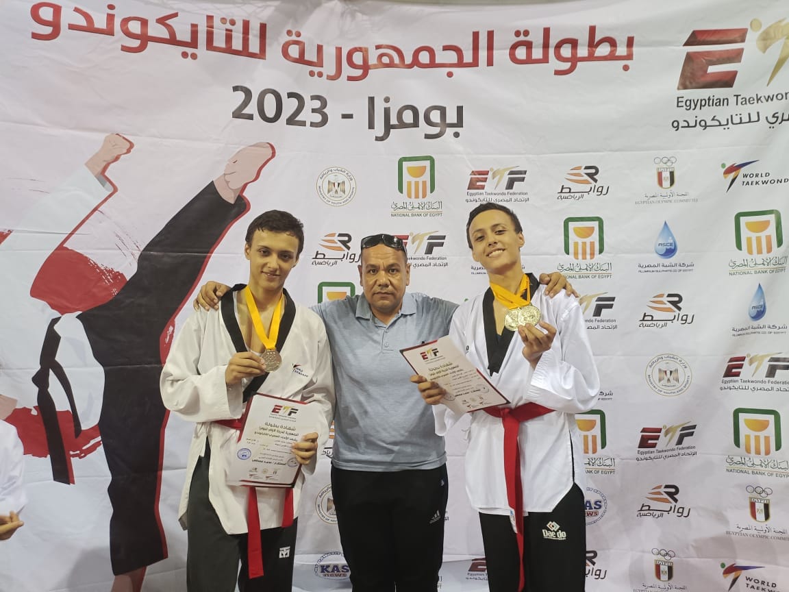 فضية وبرونزية .. حصاد اسيوط  في بطولة الجمهورية للتايكندو