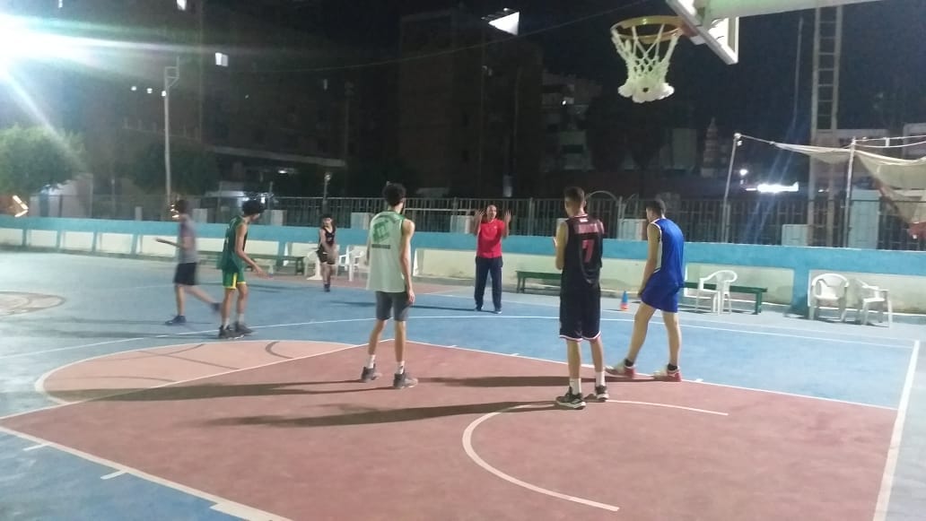 أبطال المشروع القومى لكرة السله للناشئين يواصلون تدريباتهم بنادى الشبان المسلمين باسيوط