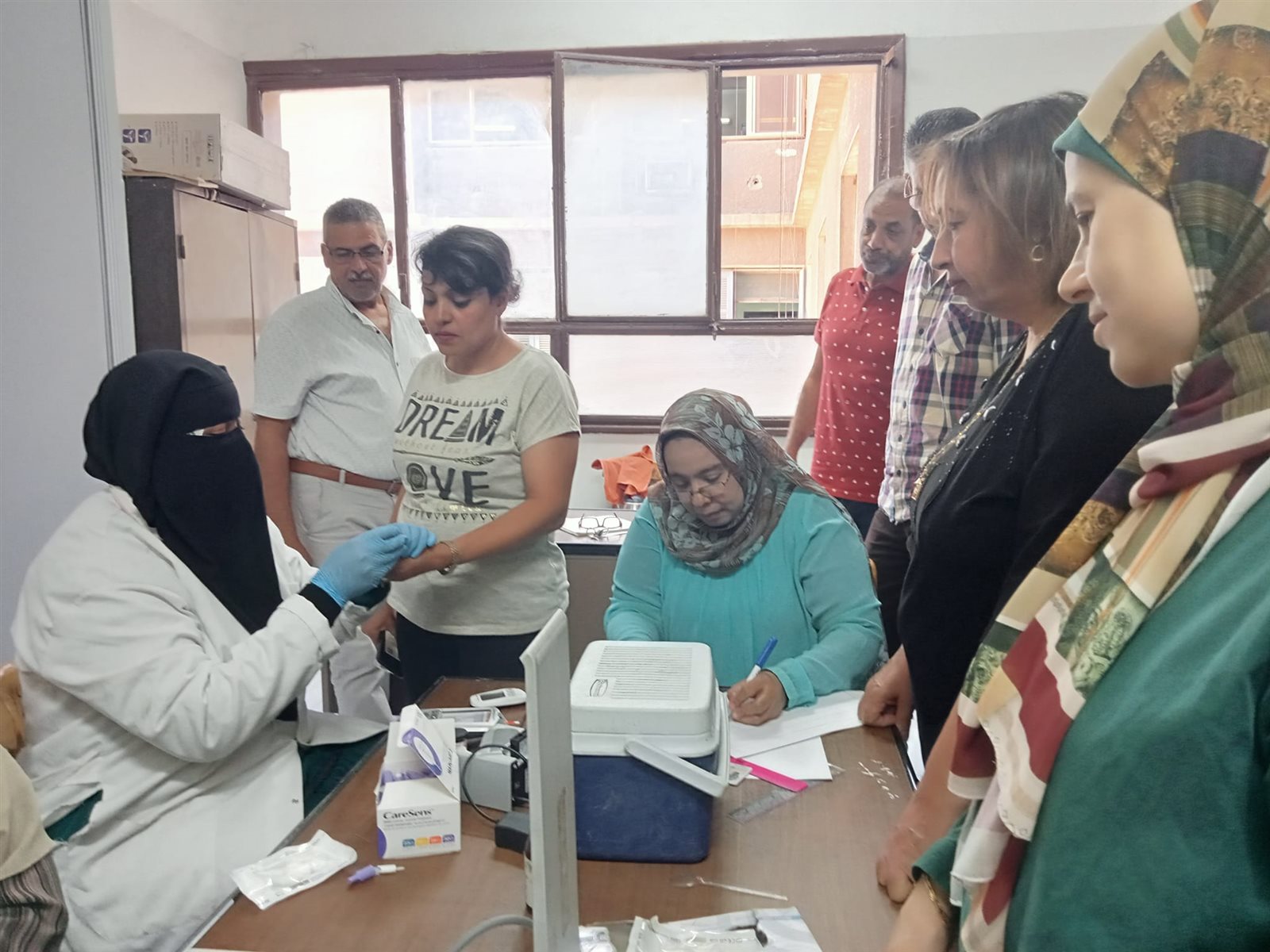 حملة 100 مليون صحه تواصل اعمالها بديوان عام مديرية الشباب والرياضة بأسيوط