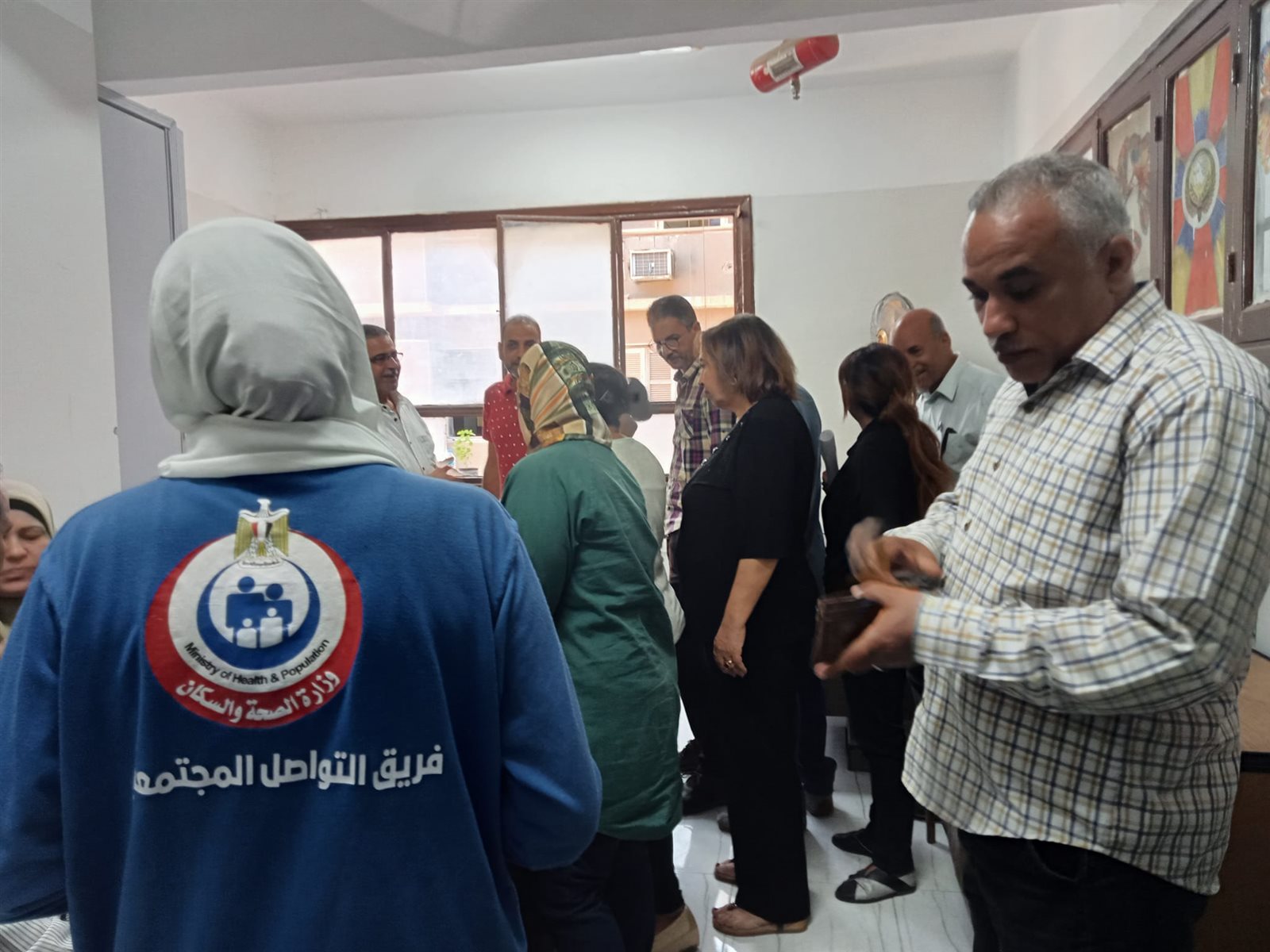 حملة 100 مليون صحه تواصل اعمالها بديوان عام مديرية الشباب والرياضة بأسيوط