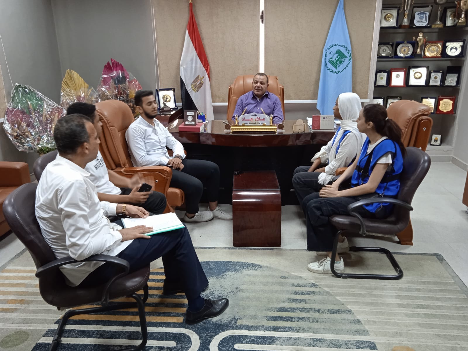 وكيل وزارة شباب أسيوط يلتقي بفريق شباب يدير شباب ضمن لقاءاته بالشباب  