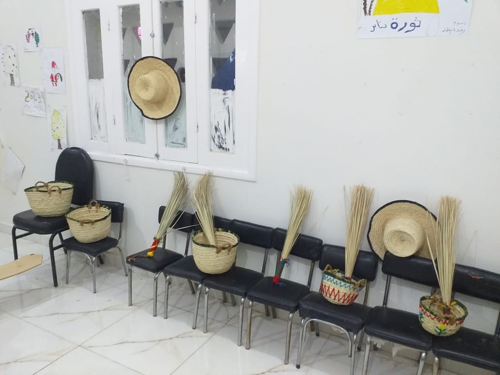 معرض لمنتجات الخوص في بيت ثقافة بولاق بالخارجة