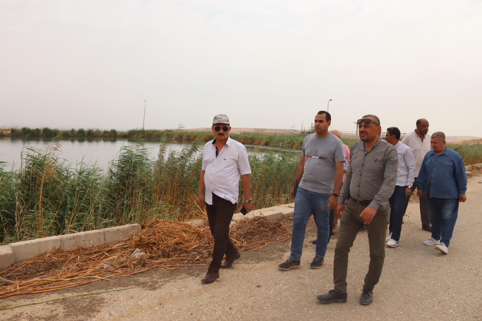 رئيس مياه أسيوط يتابع الاعمال النهائية لمحطة معالجة القوصية تمهيدا لاستلامها النهائي