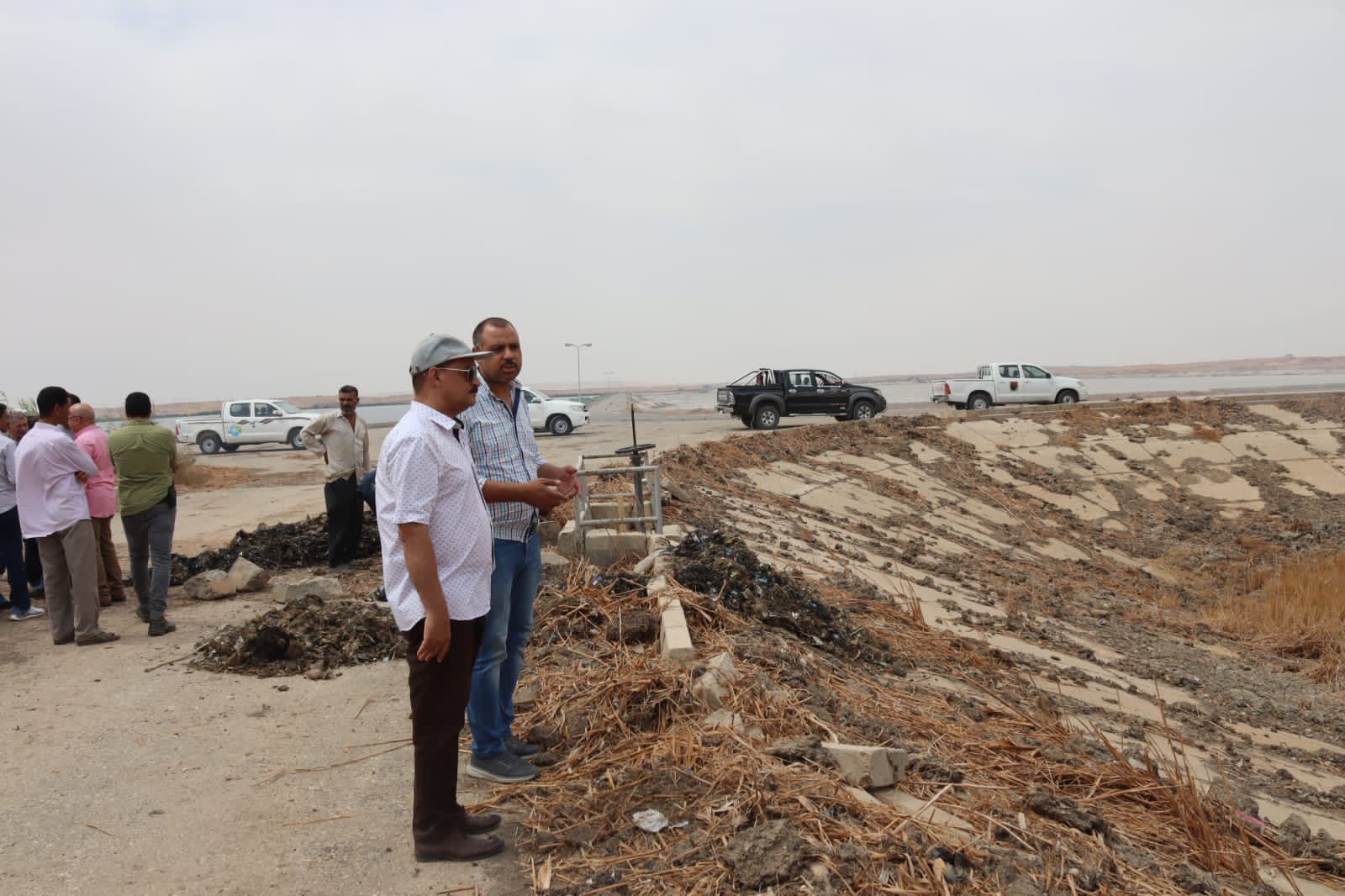 رئيس مياه أسيوط يتابع الاعمال النهائية لمحطة معالجة القوصية تمهيدا لاستلامها النهائي