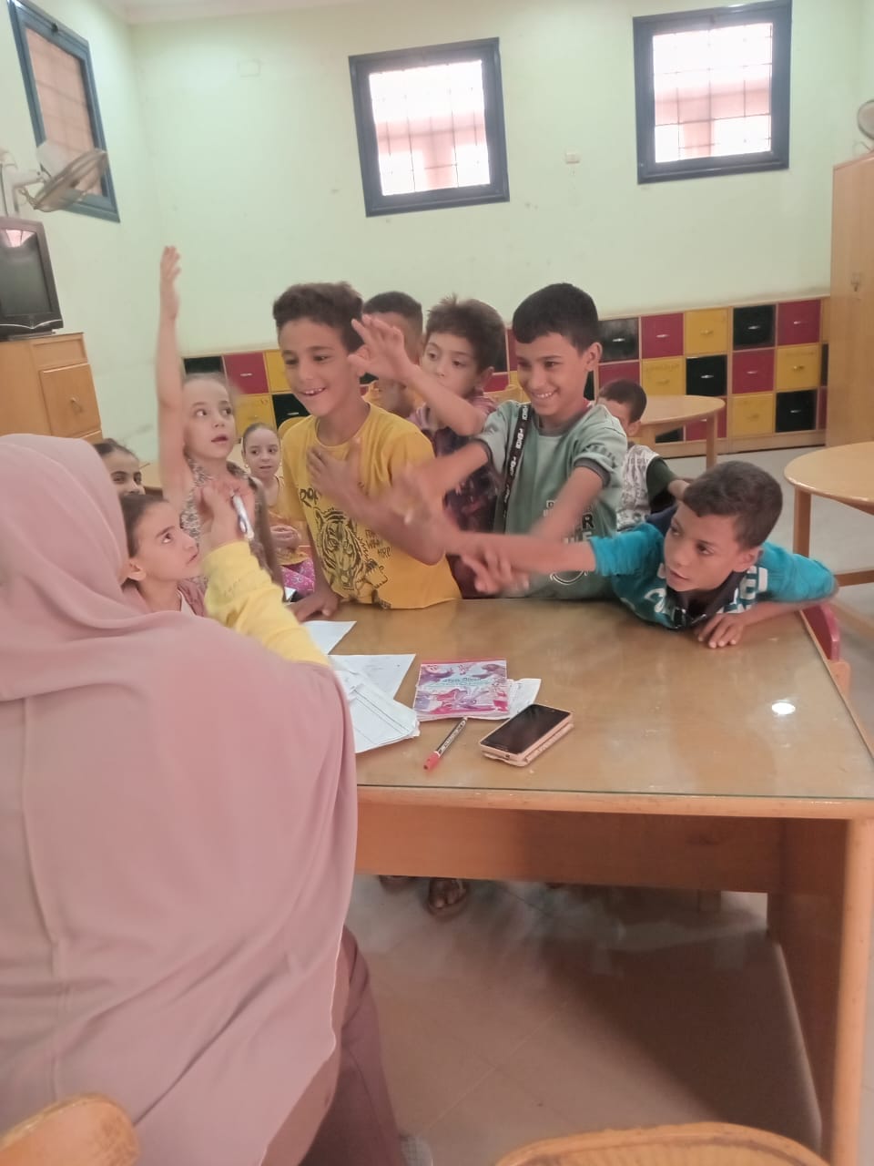 مسابقات ثقافية للأطفال بمكتبة آل عابدين بموشا