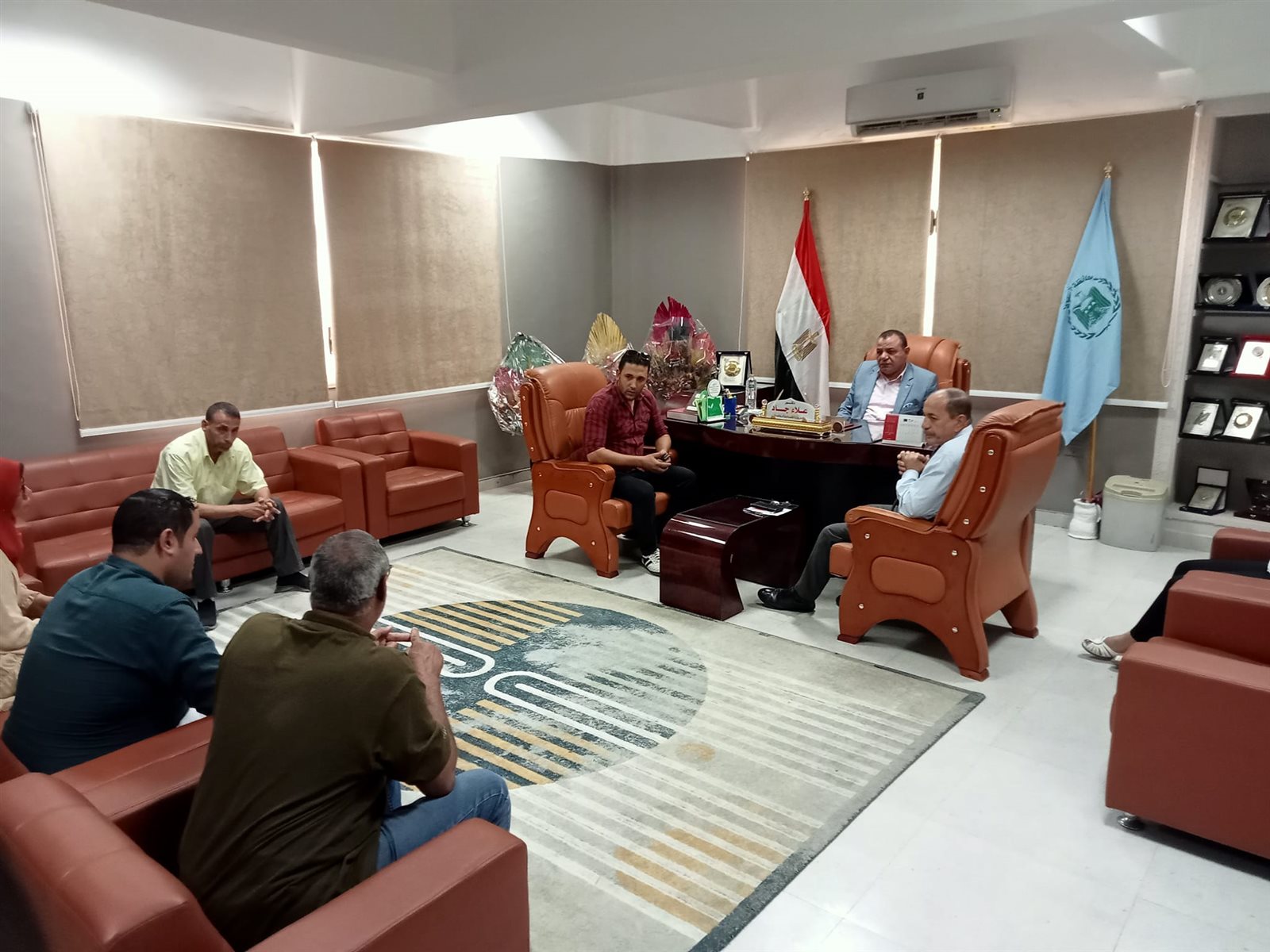 علاء جاد يلتقى بمستثمر نادى ساحل سليم الرياضى
