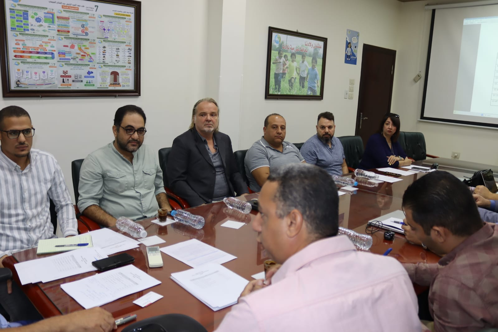 اجتماع شركة مياة اسيوط مع شركاء التنمية الأوربيين 