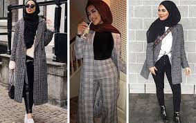 ازياء حجاب: واكبي الموضة الحالية واختاري جاكيت الـ"كارو" | مجلة سيدتي