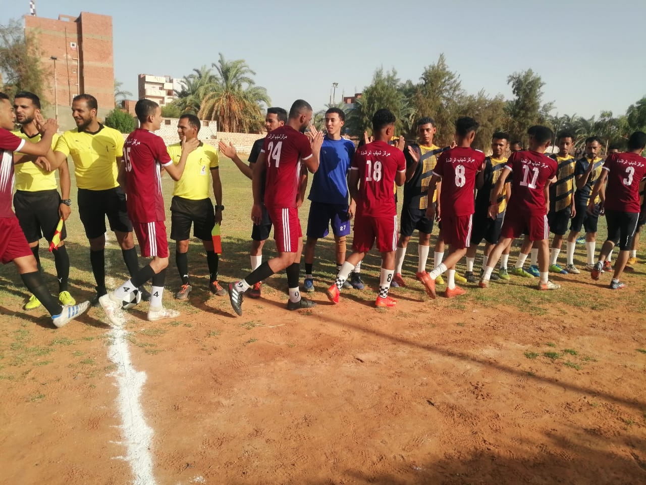 رياضة الوادي الجديد تقيم مباريات المجموعة الثالثة الدور الثاني بملعب الراشدة بالداخلة