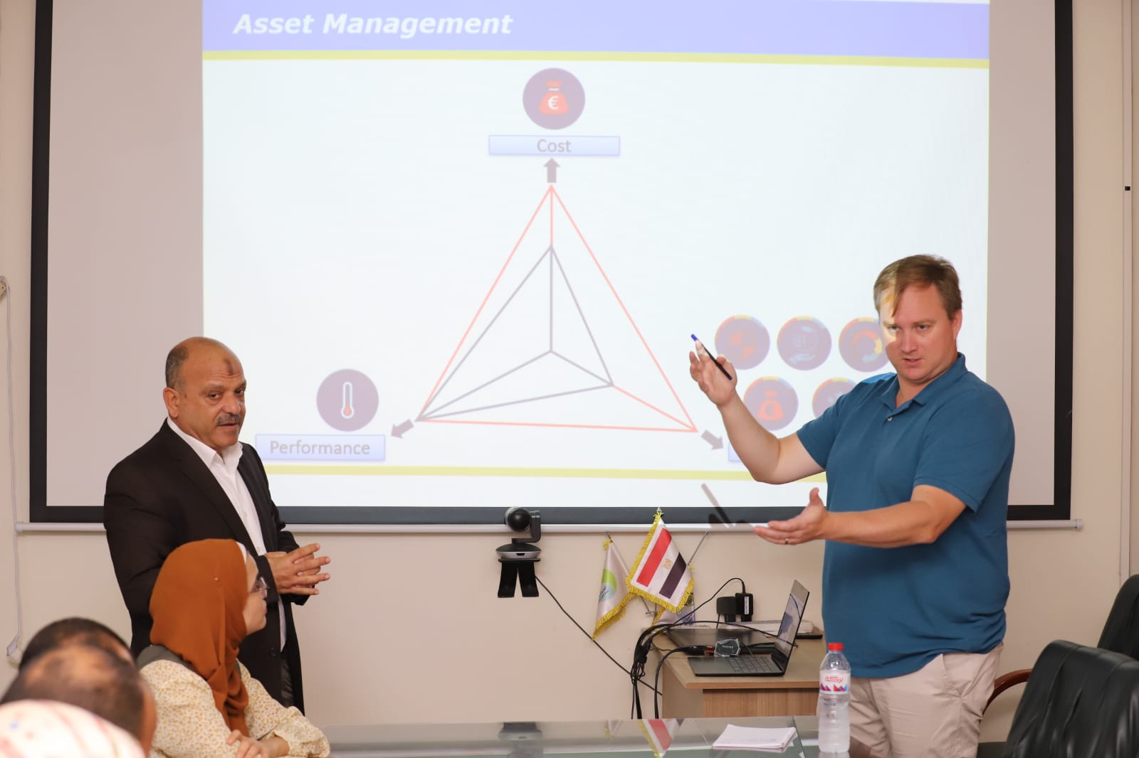 مياه أسيوط تسقبل وفد البلديات الهولندي لمناقشة التعاون للقطاع المالي والأصول الفنية