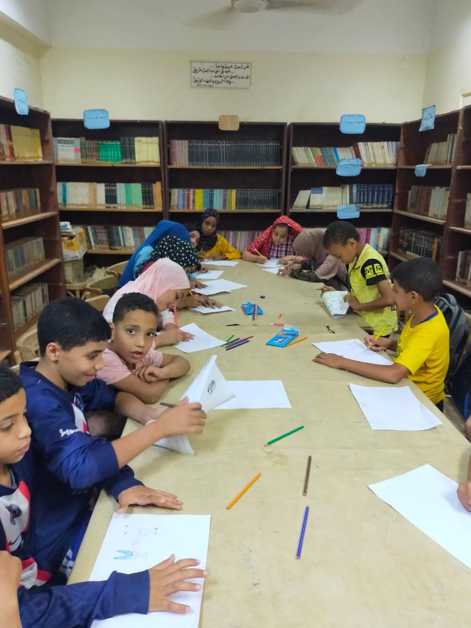 ورشة فنية للأطفال ببيت ثقافة النخيلة بابوتيج
