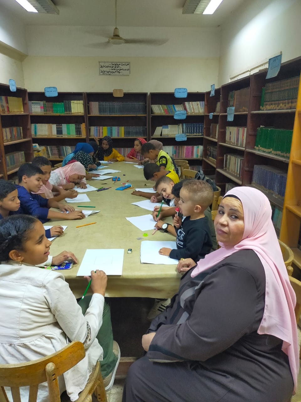 ورشة فنية للأطفال ببيت ثقافة النخيلة بابوتيج