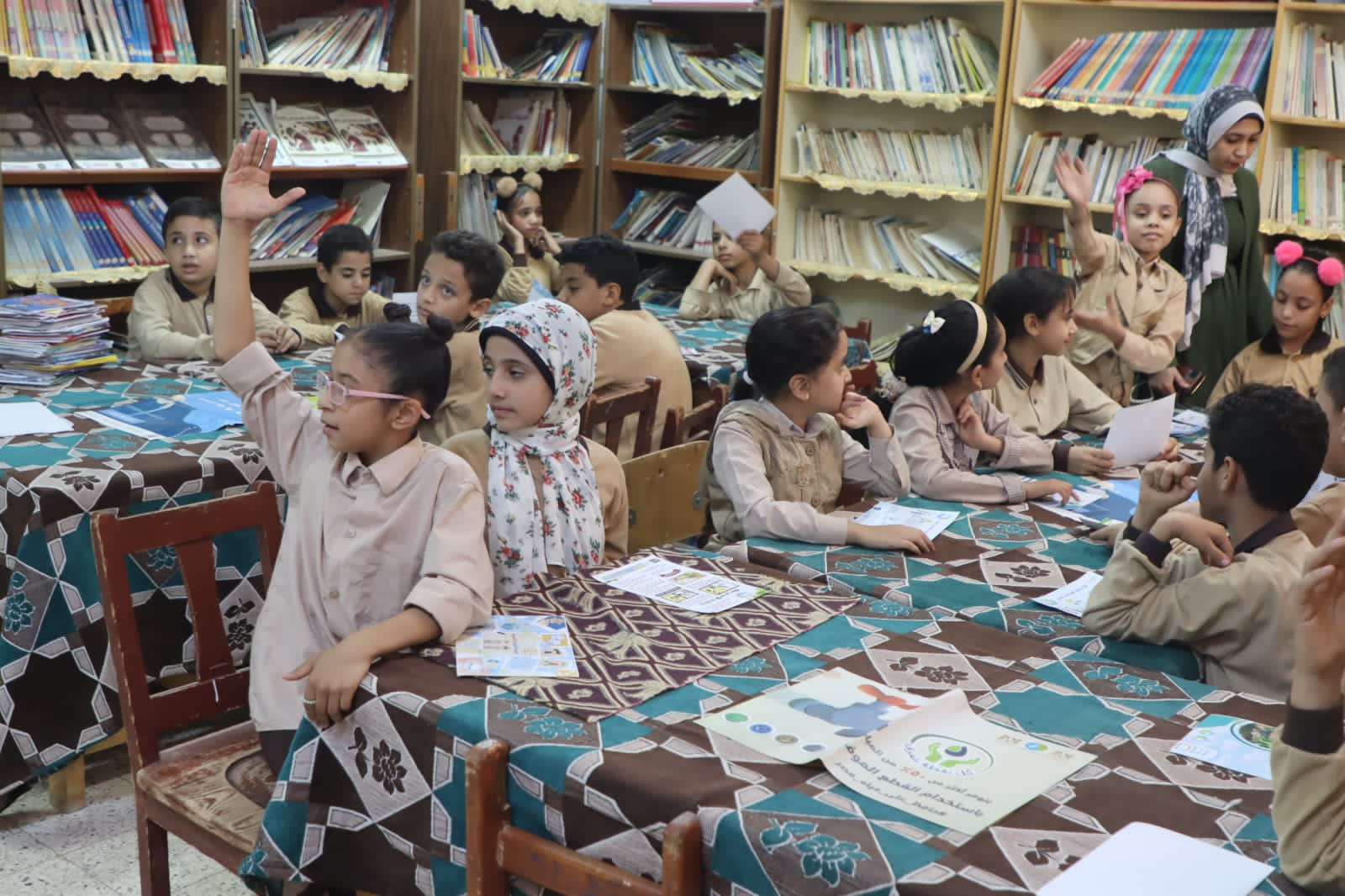 جانب من خطة التوعية بالمدارس