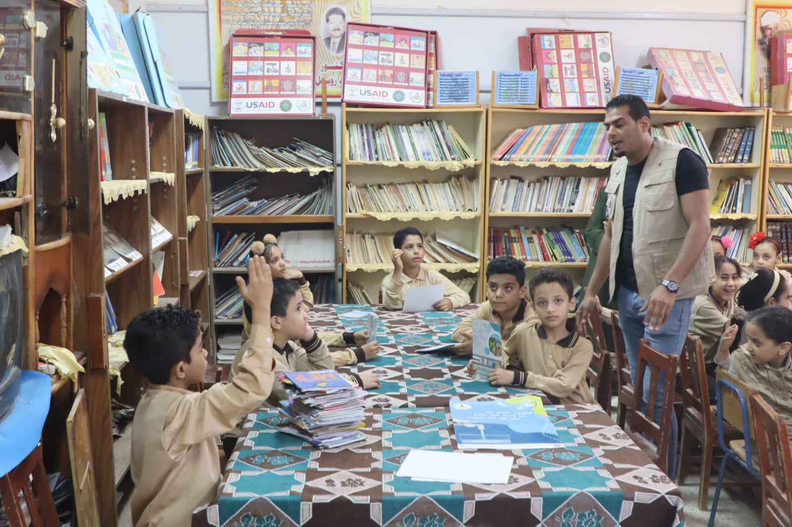 جانب من خطة التوعية بالمدارس