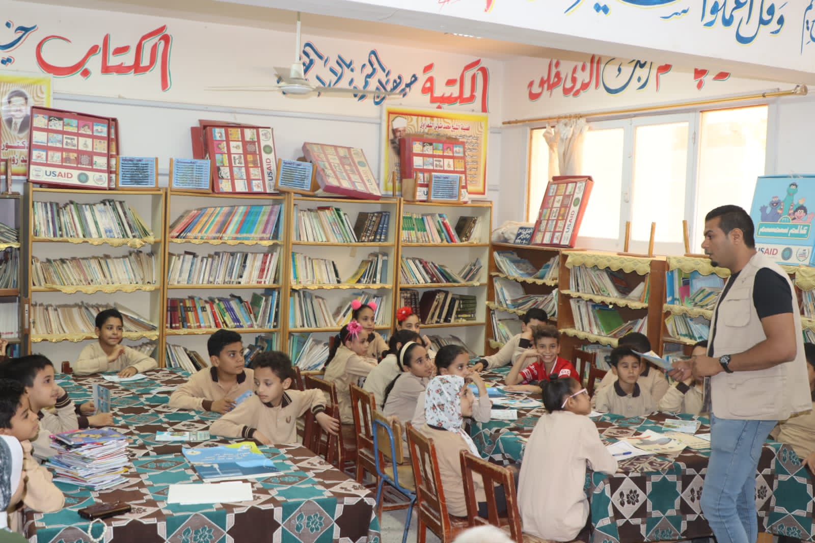 جانب من خطة التوعية بالمدارس
