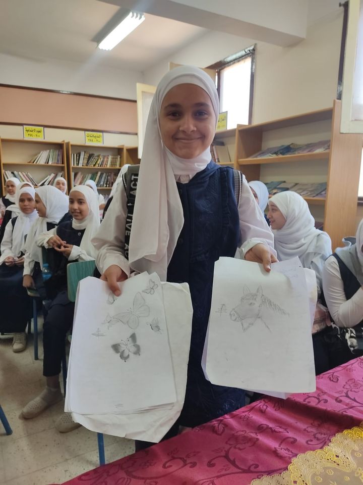 مواهب تنفرد بها طالبات مدرسة الشيخ سالم بابنوب