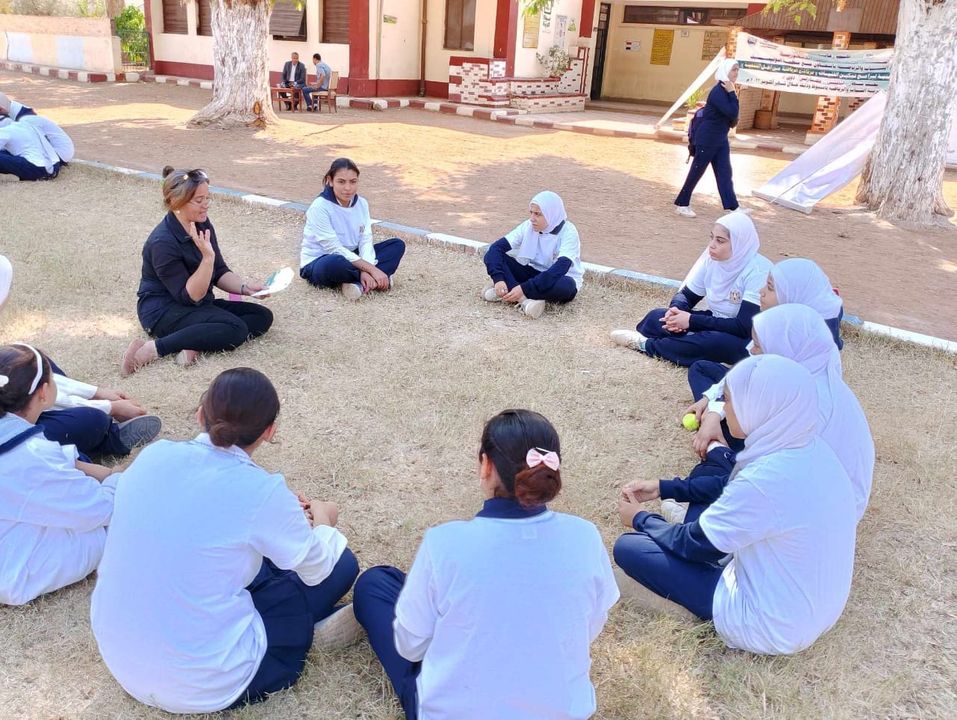 جانب من المعسكر التدريبى لبرنامج الرياضة من أجل التنمية