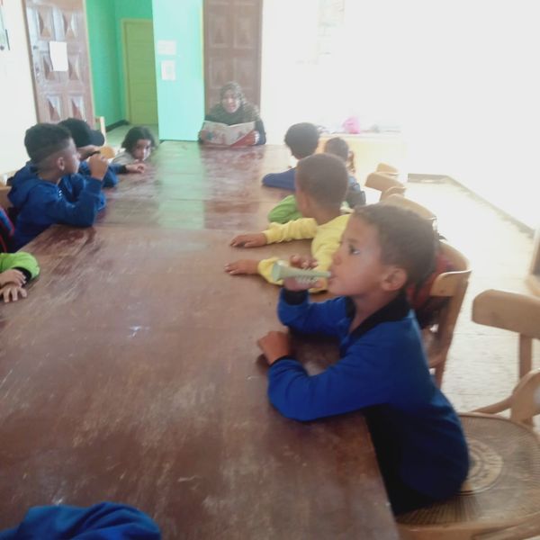 جانب من ورشة حكي بالوادي الجديد