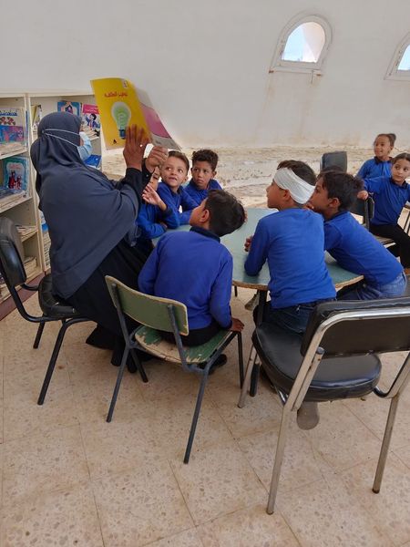 جانب من ورشة حكي بالوادي الجديد