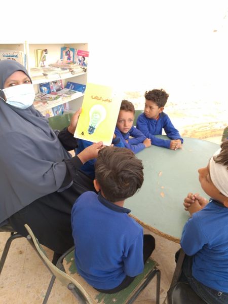 جانب من ورشة حكي بالوادي الجديد