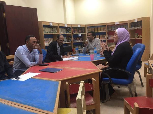 جانب من أمسية شعرية لنادي أدب الداخلة