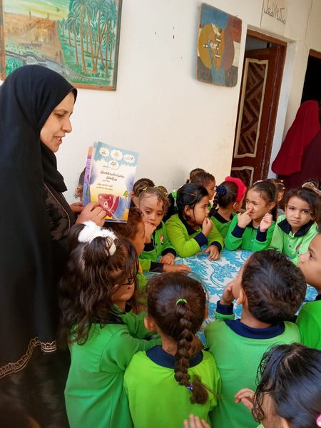 جانب من ورشة حكي بالوادي الجديد