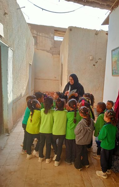 جانب من ورشة حكي بالوادي الجديد