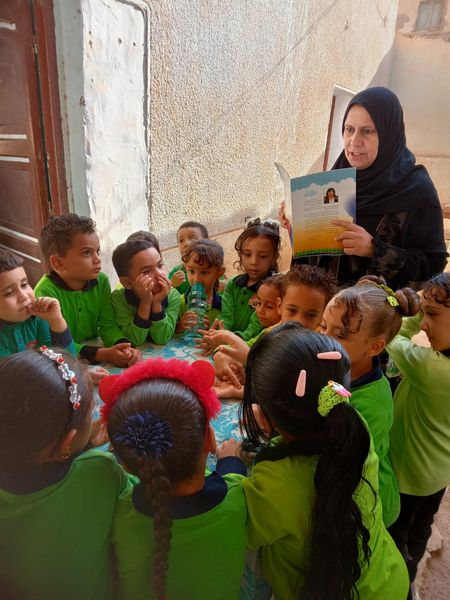 جانب من ورشة حكي بالوادي الجديد